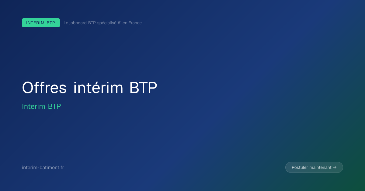 Intérim Maçon à Combloux 2026 — Offres & Salaires | Interim BTP ...